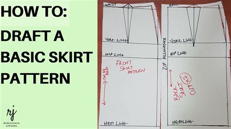 Draft and Cut Pattern for Ladies’ Skirt (Principles and elements of design).